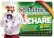 Hledáme kuchaře, restaurace St.Patrick Pardubice